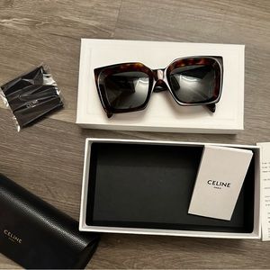 CELINE POLARIZED SUNGLASSES CL40130i Brown